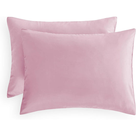 1000TC Ultra Soft Microfibre Pair of Pillowcases - Dusty Pink