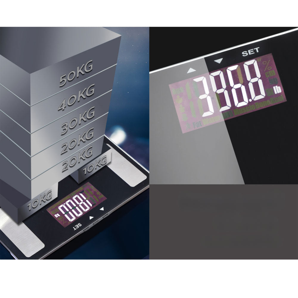 Electronic Digital Bathroom Scales Body Fat Scale Bluetooth Weight 180KG