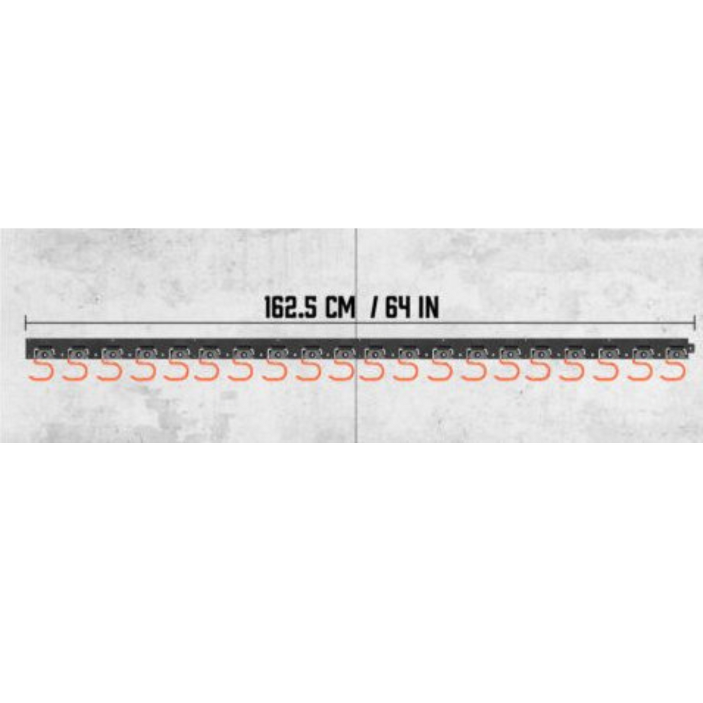 64in Wall Mounted Garden Tool Hanger Shed Garage Organizer Rack
