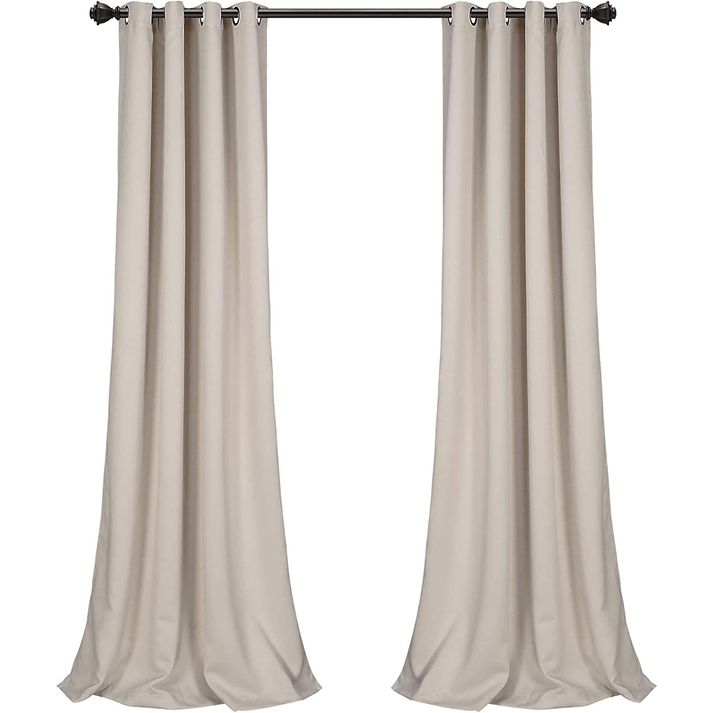 Insulated Grommet Blackout Curtains Panel Pair 52 x 120 Inch - Wheat