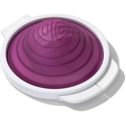 Cut and Keep Silicone Onion Saver 26.8x3.94x10.67 cm - Purple