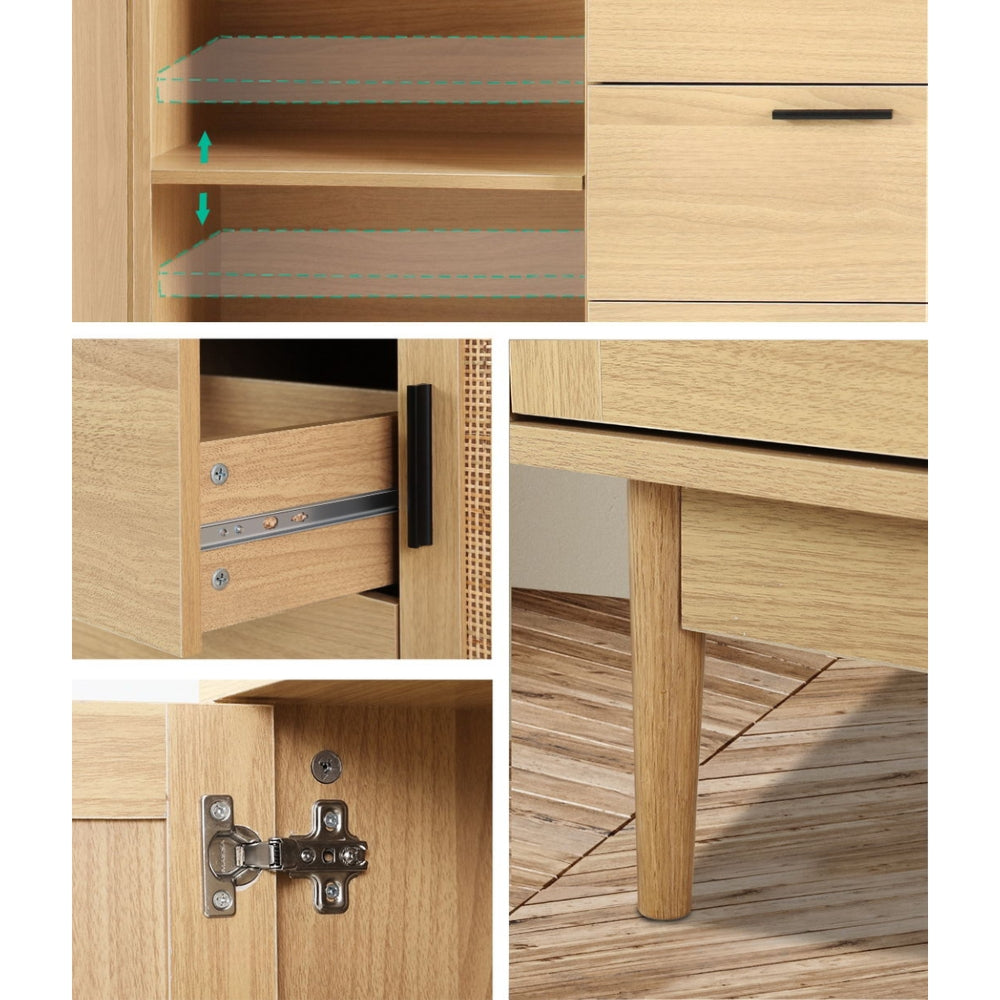 Buffet Sideboard Rattan Furniture Cabinet Storage Hallway Table Kitchen
