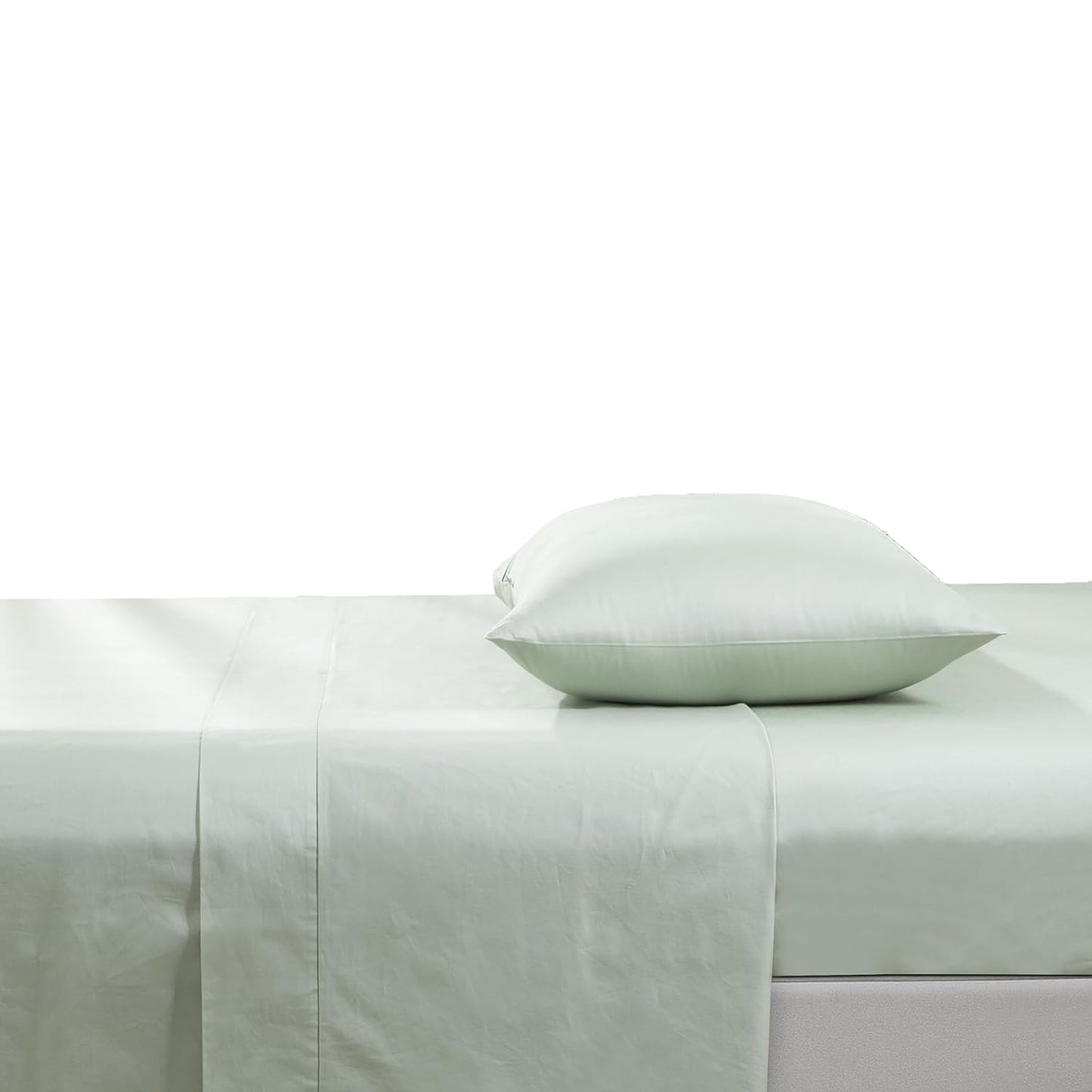 500TC Soft and Luxurious 100% Cool Breathable Cotton Flat Sheet - Sage