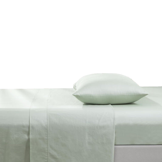 500TC Soft and Luxurious 100% Cool Breathable Cotton Flat Sheet - Sage