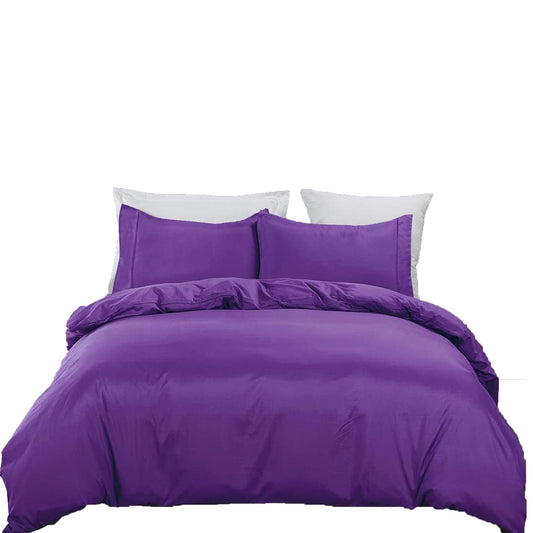 2000 TC Premium Ultra Soft Microfibre Quilt Cover Set - Purple