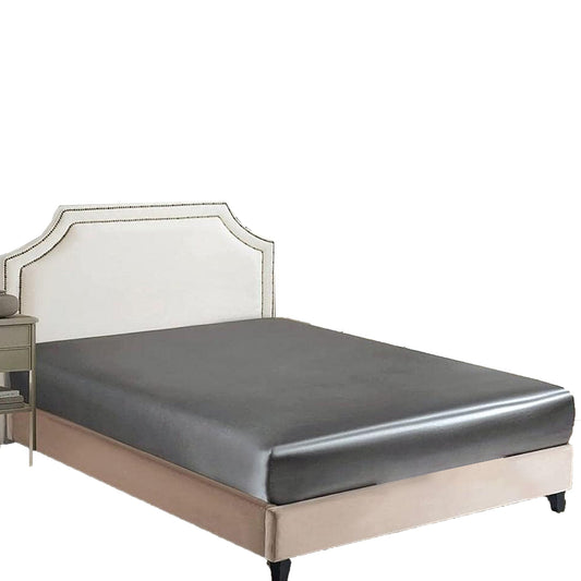 2000 TC Wrinkle and Fade Resistant Satin Fitted Bed Sheet - Grey