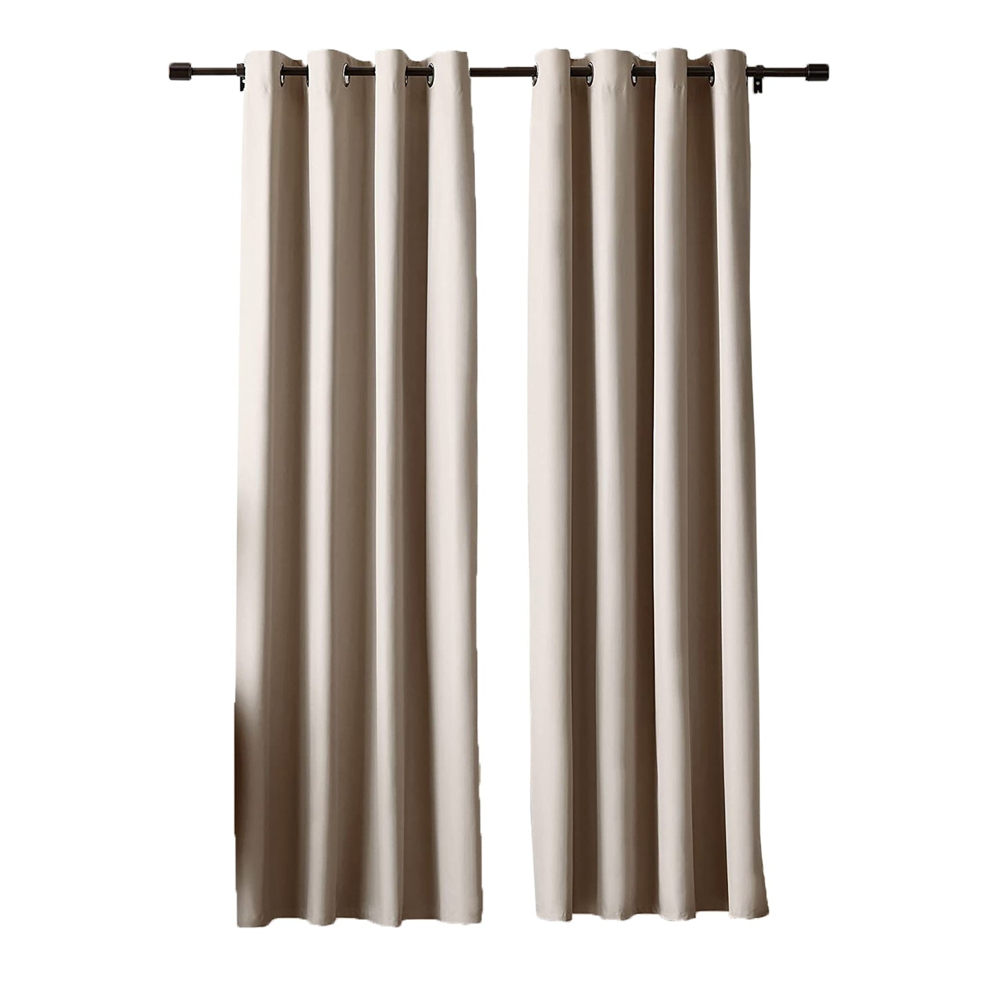 Room Darkening Blackout Window Curtains with Grommets 2 Panels - 42x84 - Taupe