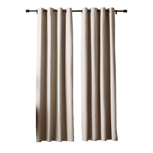 Room Darkening Blackout Window Curtains with Grommets 2 Panels - 42x84 - Taupe