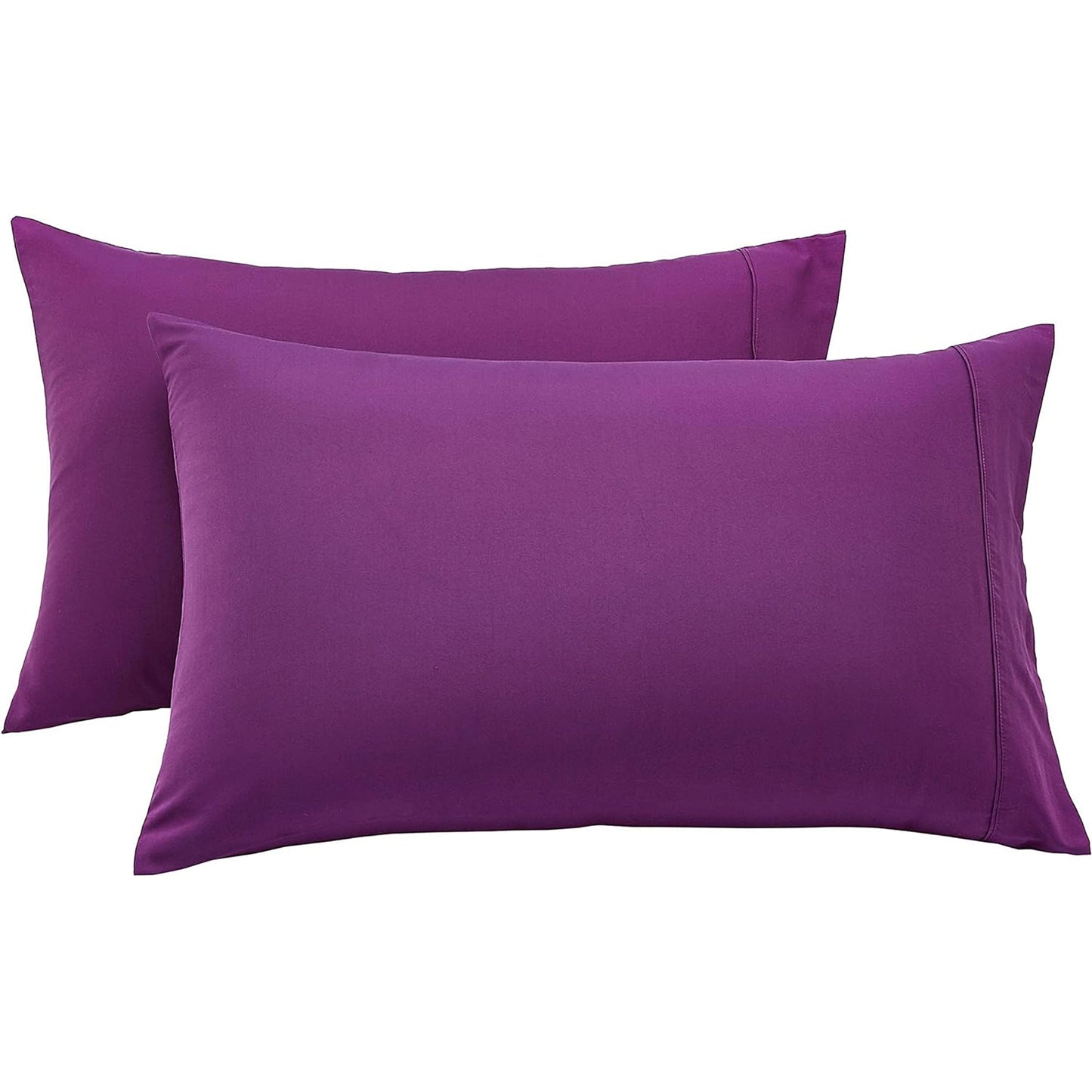 Lightweight Super Soft Easy Care Microfibre Pillowcase - Plum
