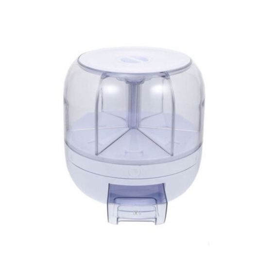 10L Rice Storage Dispenser 360 Degree Rotating Dry Food Grain Container