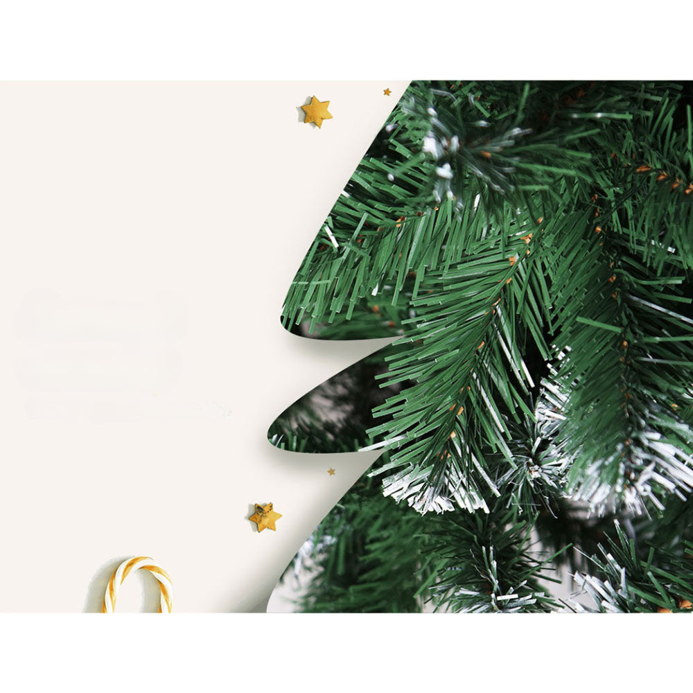 Christmas Tree Xmas Decorations Snowy 1500 Tips - 2.4m