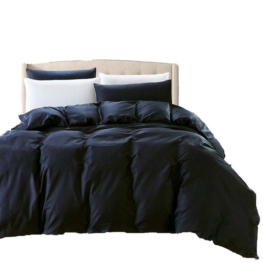 2000 TC Premium Ultra Soft Microfibre Quilt Cover Set - Black