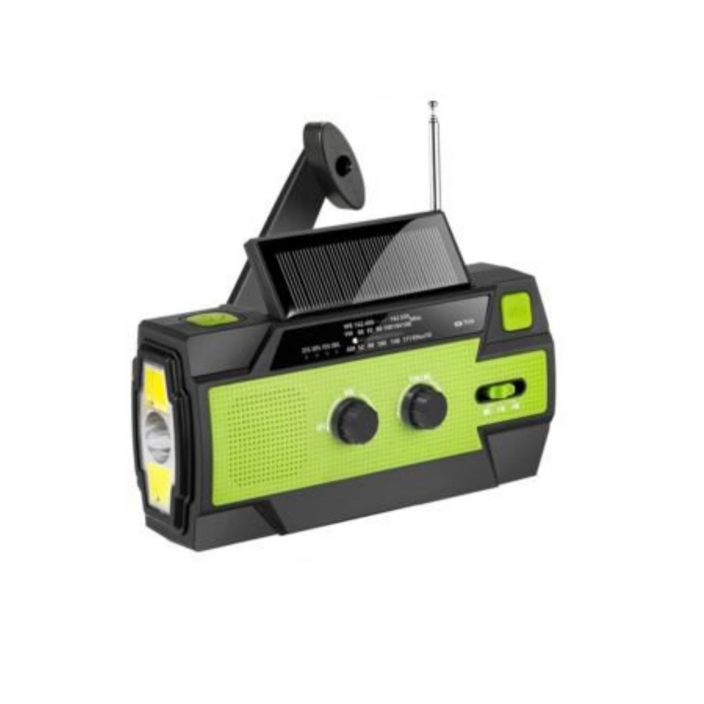 4000mAh Emergency Solar Hand Crank Weather Radio Power Bank Charger Flash Light