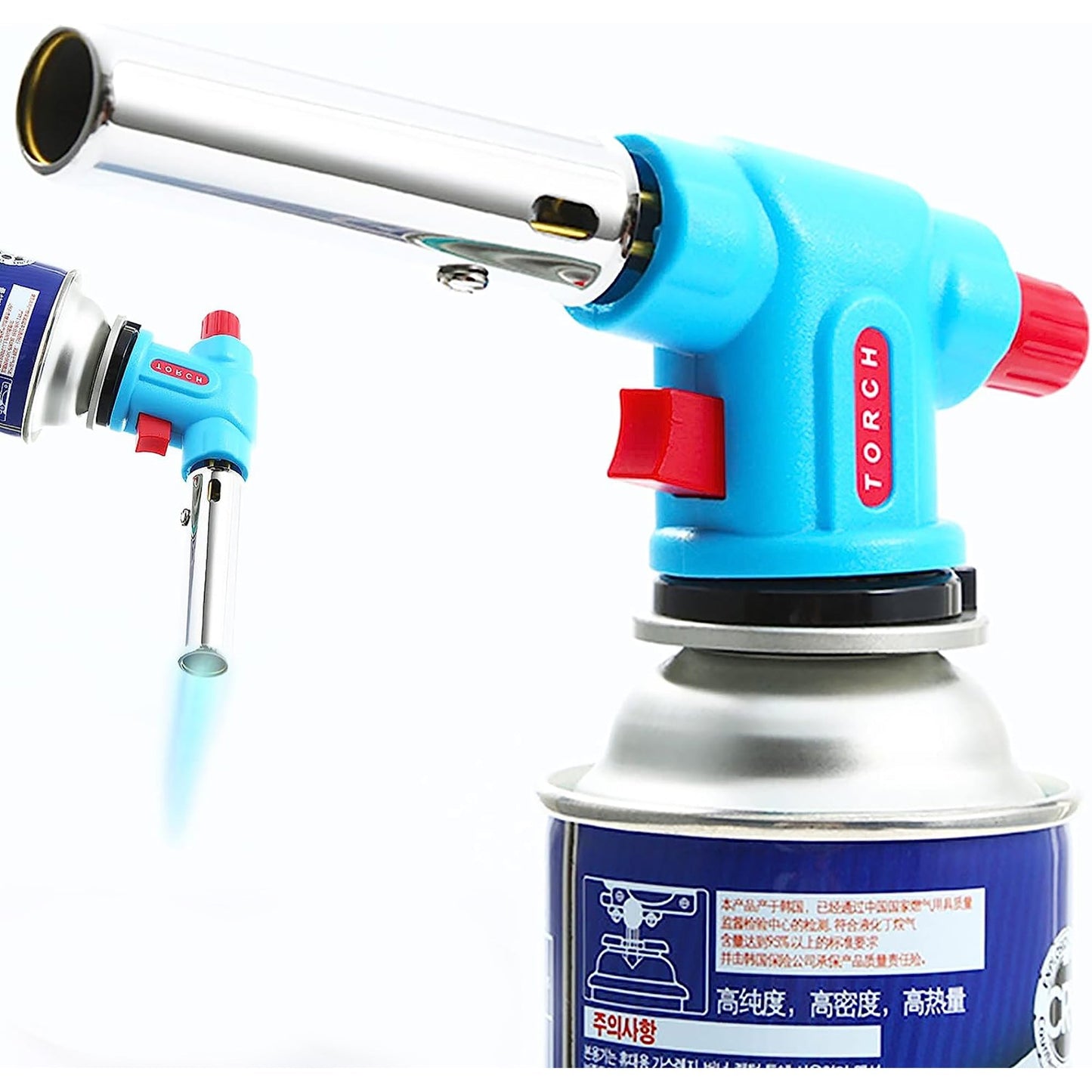 Multiple Use Butane Torch Kitchen Blow Lighter with Adjustable Flame
