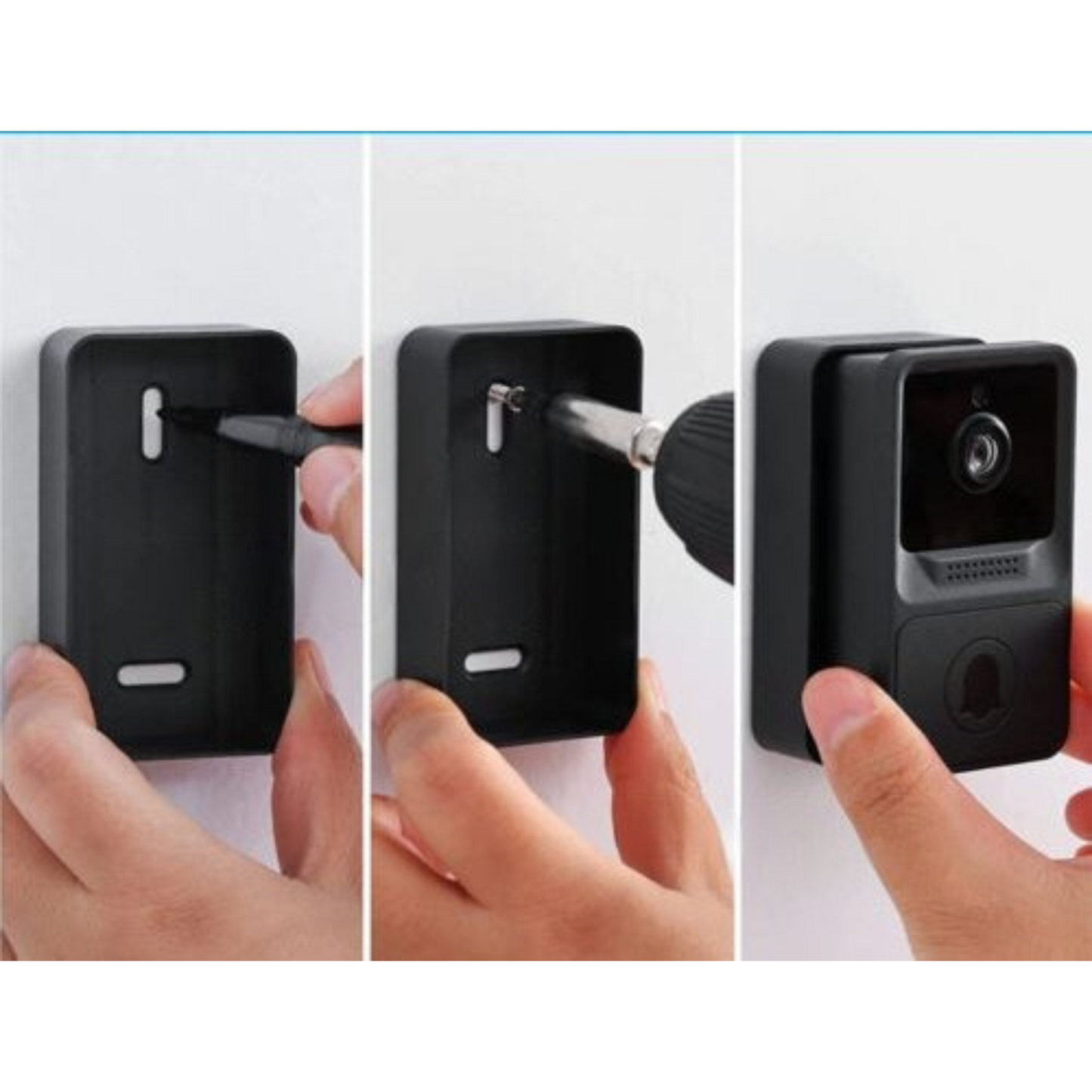 WiFi Smart Video Doorbell Wireless Door Bell with Intercom Ring Security Phone Camera