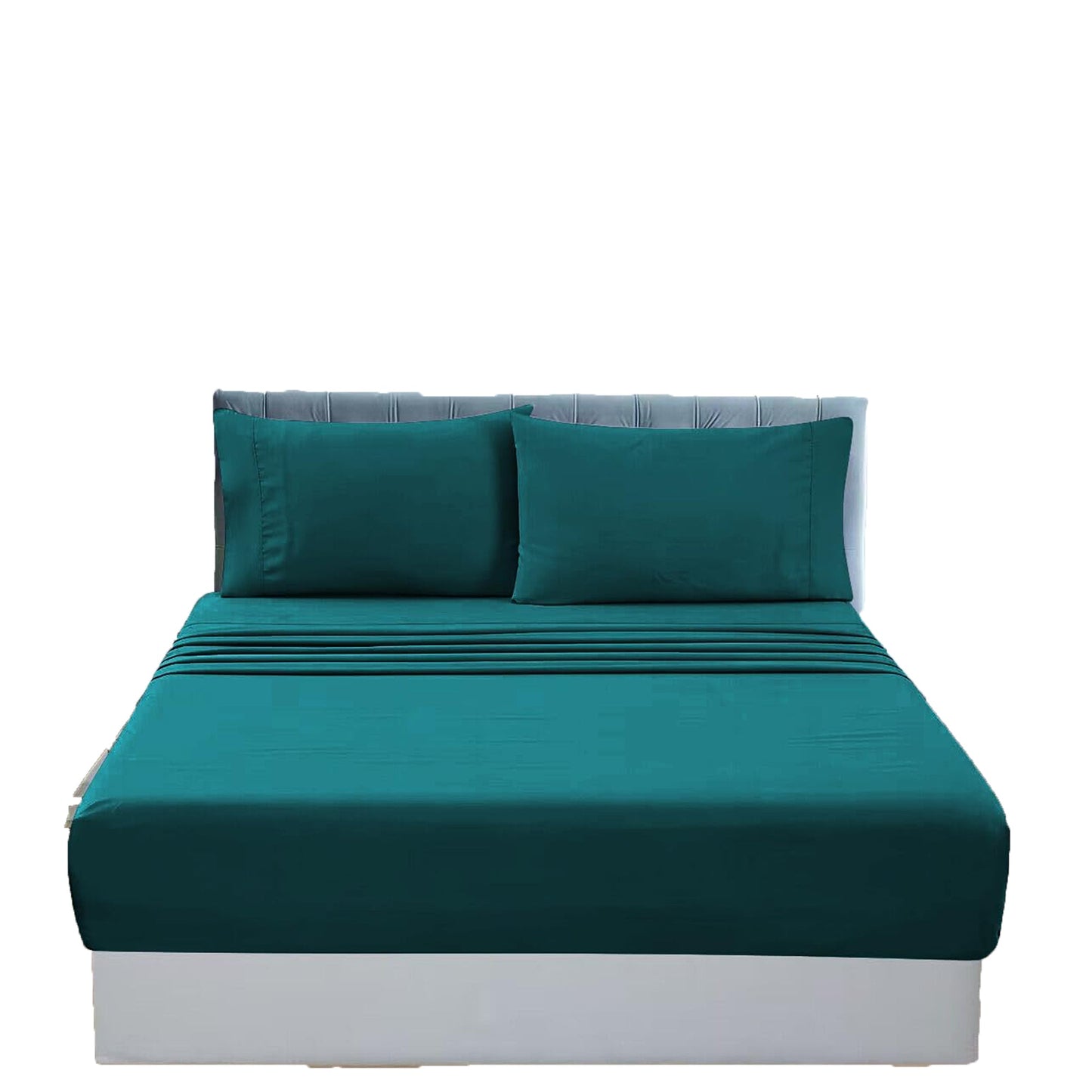 1000TC Luxurious Soft Microfibre Bed Sheet Set - Teal