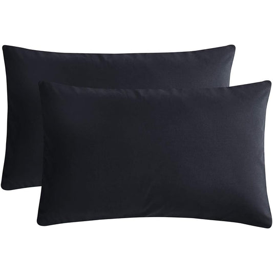 1000TC Ultra Soft Microfibre Pair of Pillowcases - Black