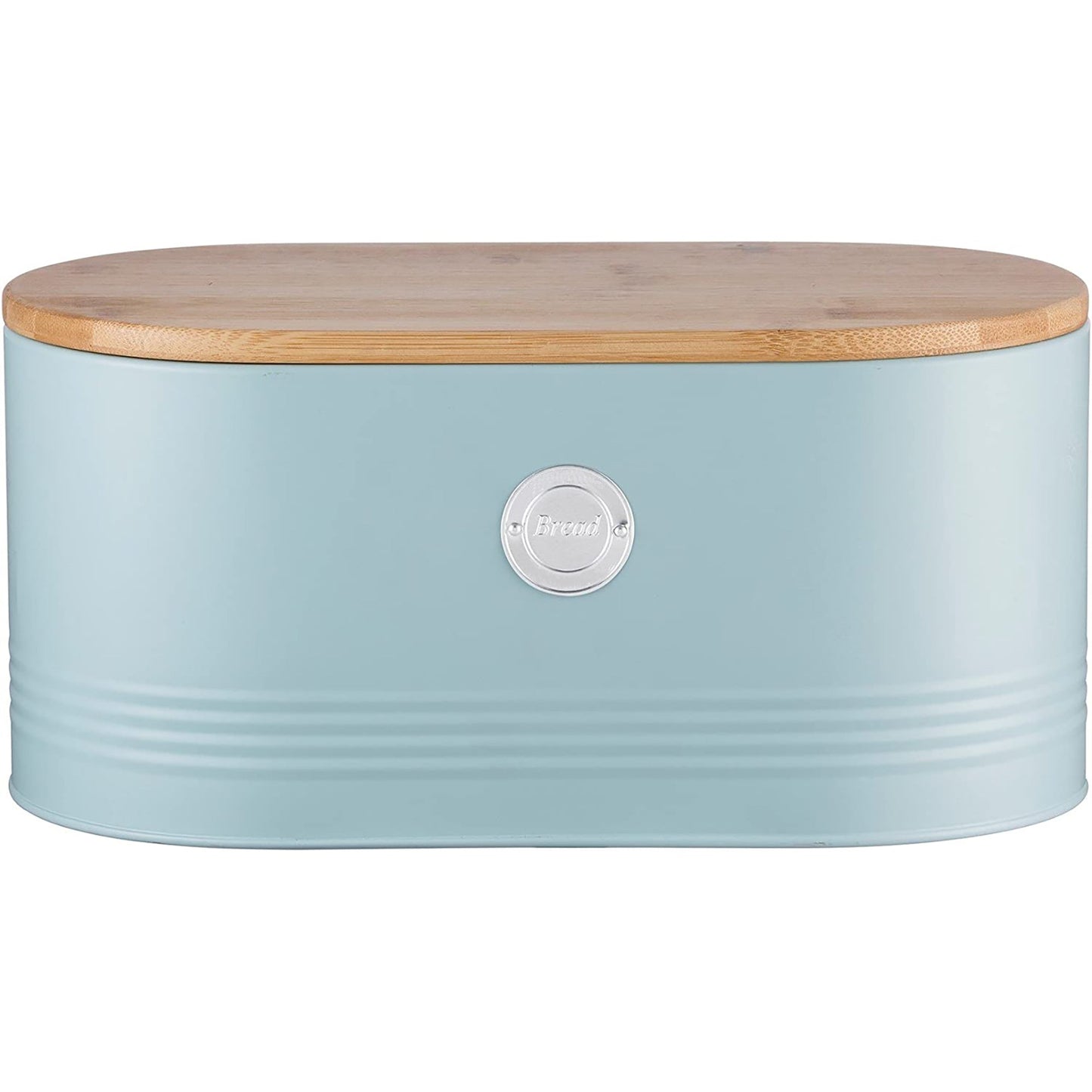 Bread Bin with Bamboo Lid - Blue