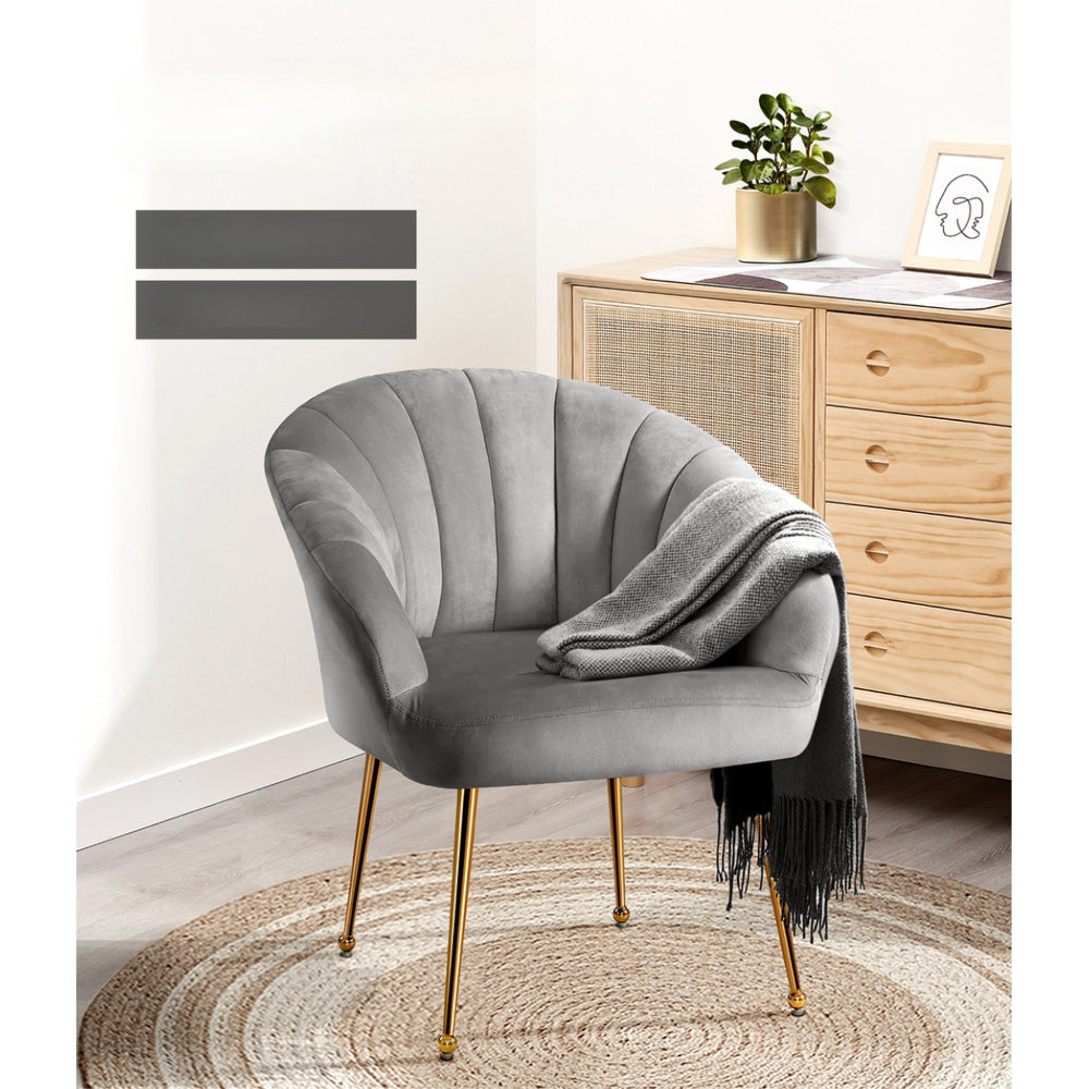 Armchair Lounge Chair Armchairs Accent Chairs Grey Velvet Sofa Couch