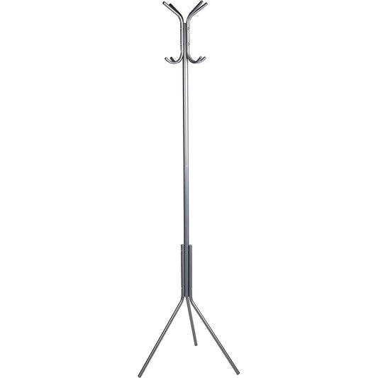 Lightweight Metal Coat Hat Hanger with 11 Hook for Jacket Purse and More - Silver