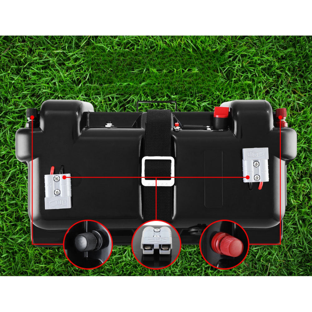 Universal Battery Box Camping Portable Large USB AGM - 12V