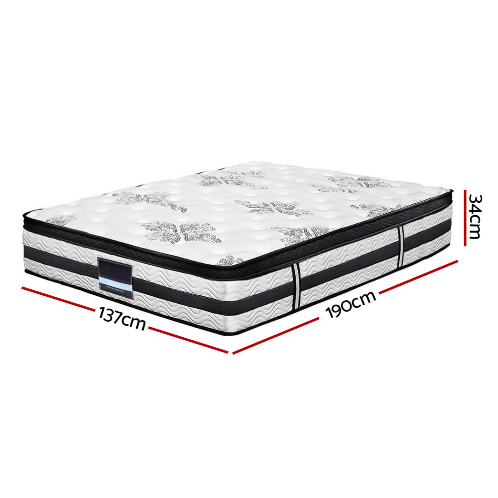 Bedding Euro Top Pocket Spring Mattress Topper - Single/King Single/Double/Queen/King