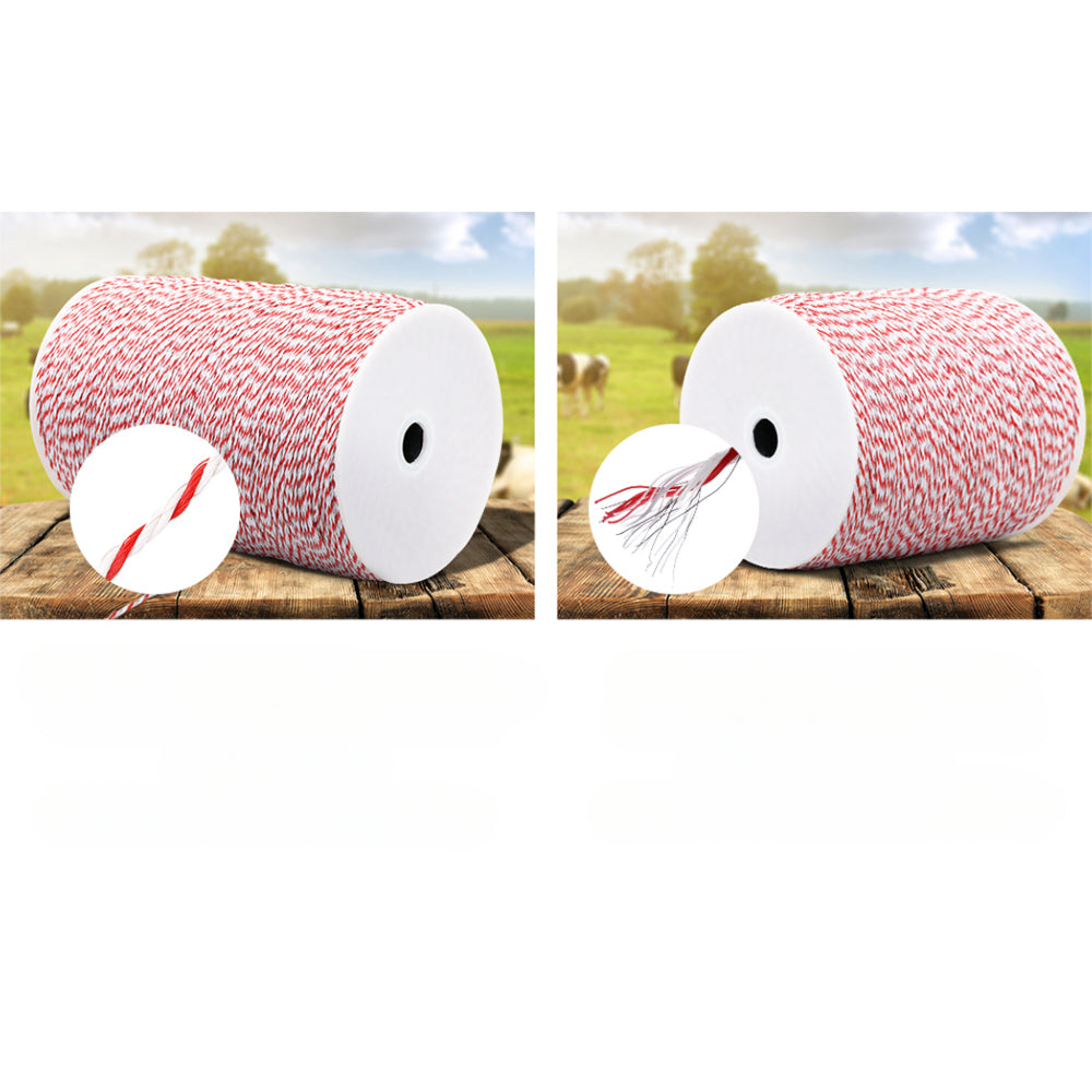 Polywire Roll Electric Fence Energiser Stainless Steel - 2000M