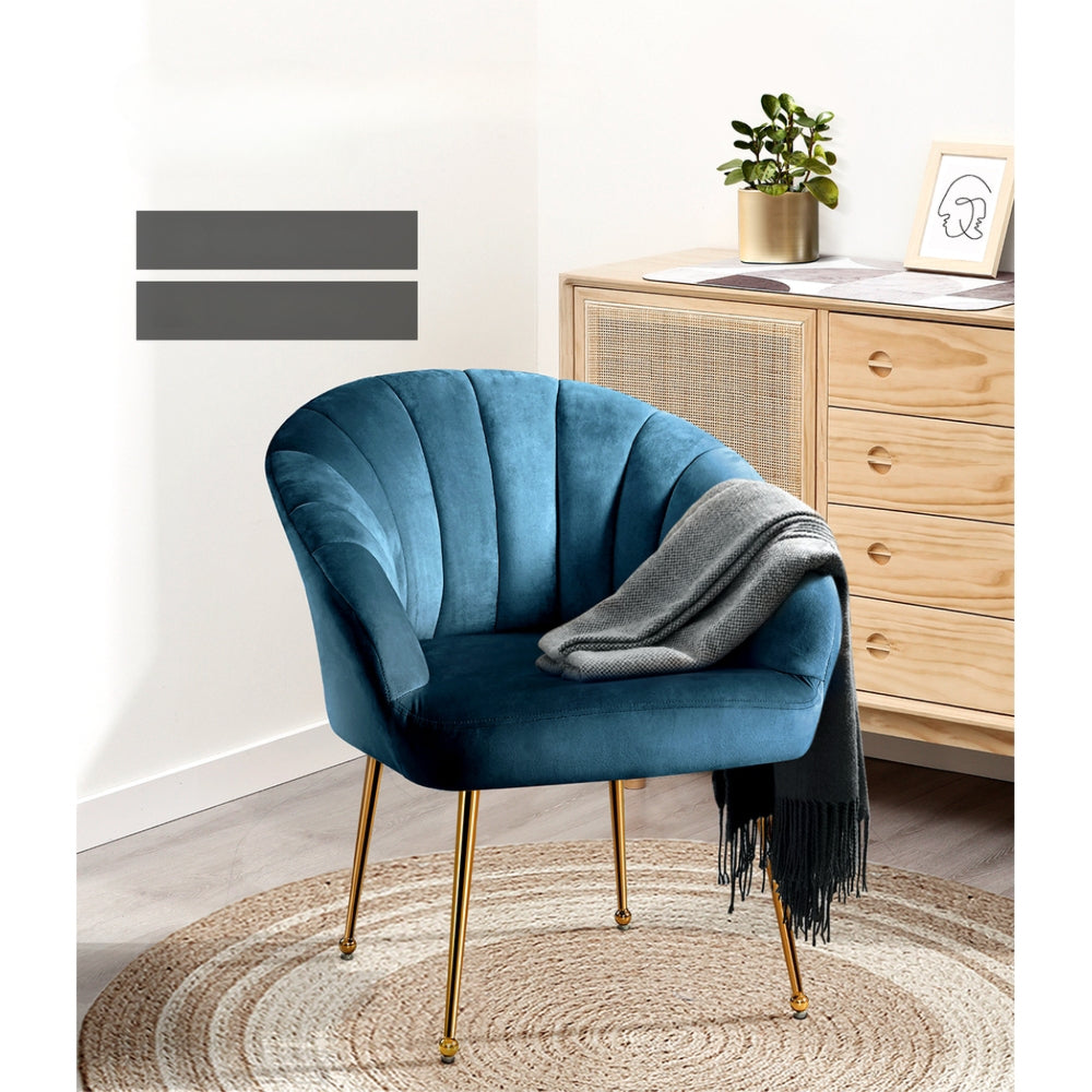 Armchair Lounge Chair Armchairs Accent Chairs Navy Blue Velvet Sofa Couch