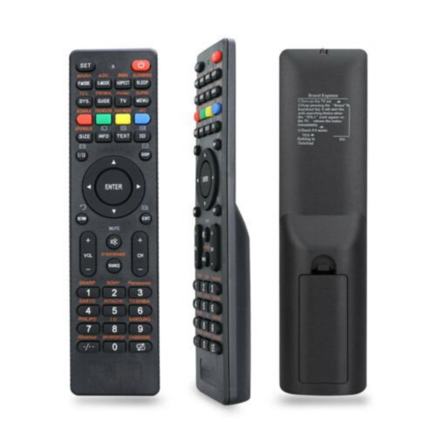Universal TV Remote Control Compatible with Sony Samsung Panasonic LG TCL Soniq
