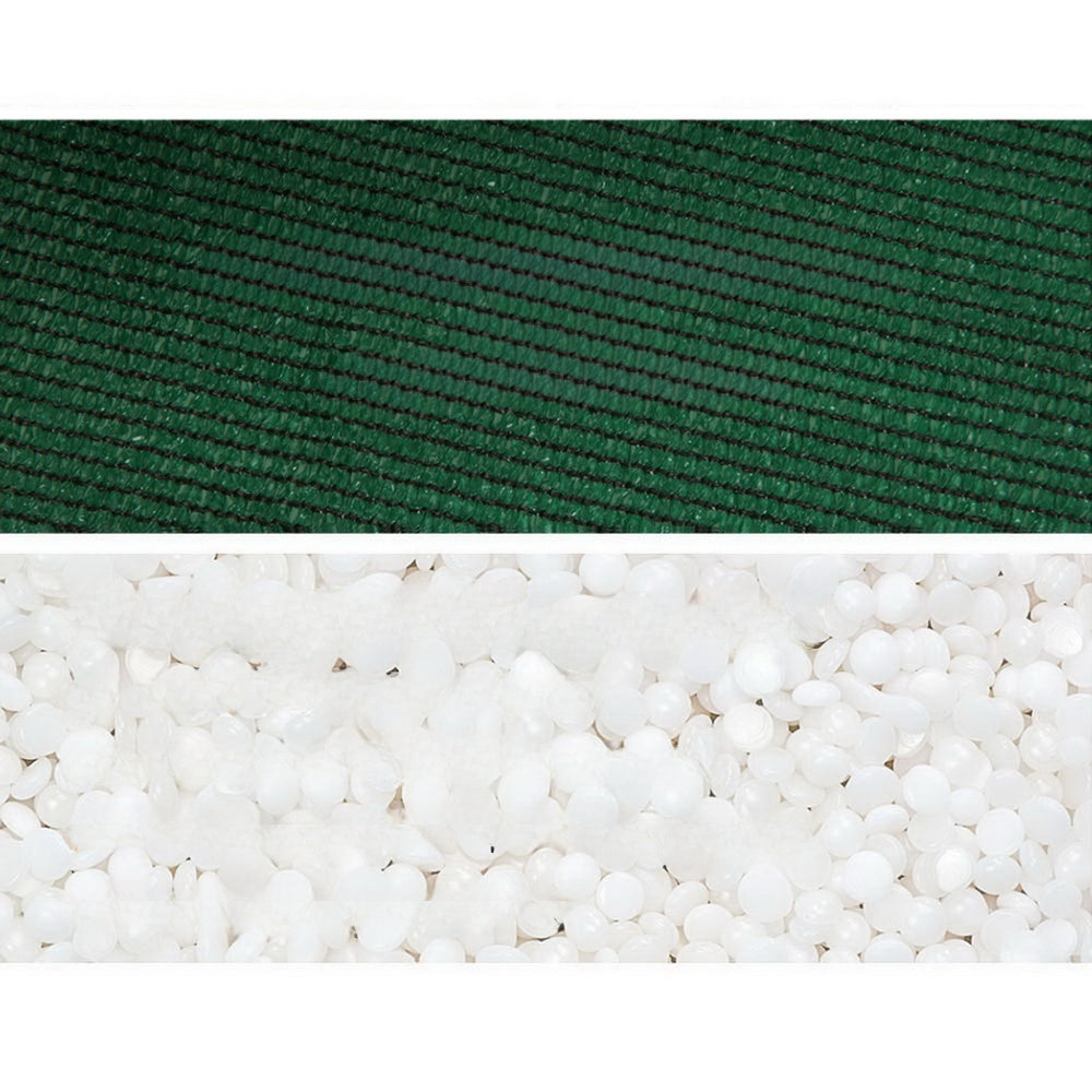 Sun Shade Cloth Sail Roll Mesh Outdoor 175GSM Green - 3.66x20m