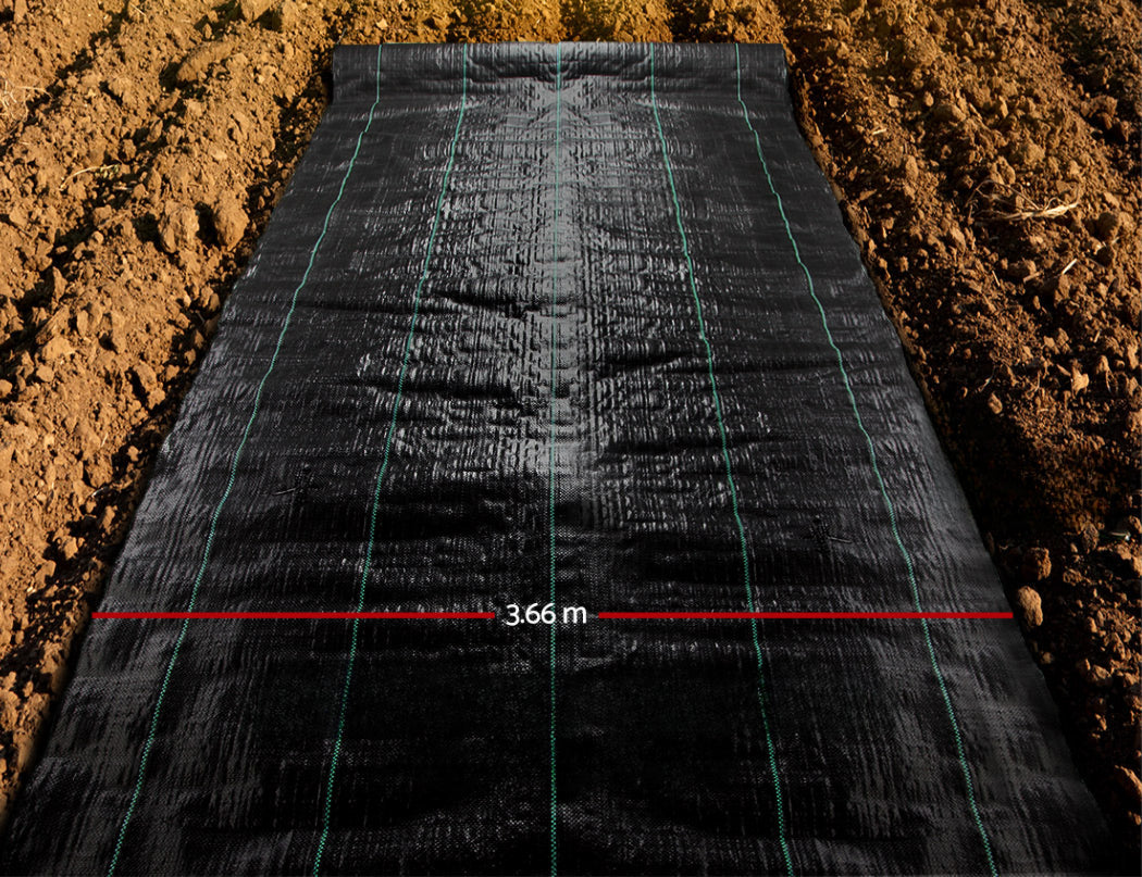 Weed Control Mat Woven Fabric Gardening Plant - 30m