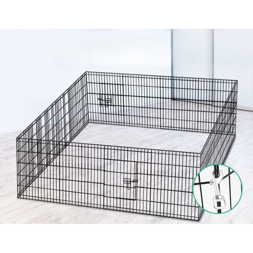 Pet Playpen Dog Playpen Exercise Cage Enclosure Fence 2x30in - 8 Panel