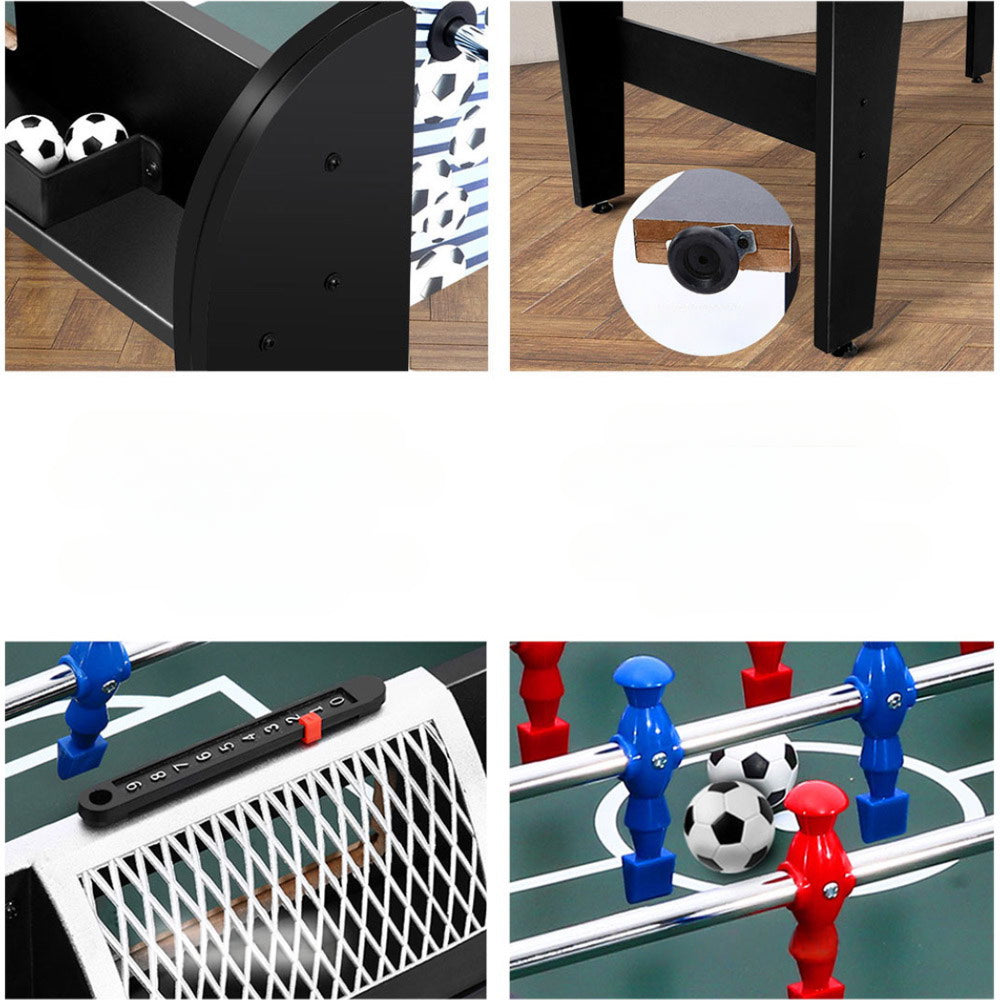 4FT Soccer Table Foosball Football Game Home Party Pub Size Kids Adult Toy Gift
