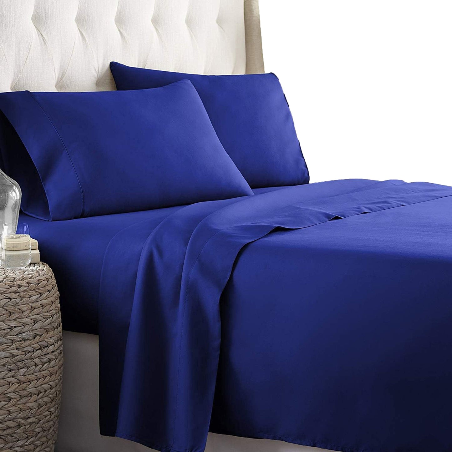 2000TC Ultra-Soft Luxury Deep Pocket Bedding Sheet Set - Royal Blue