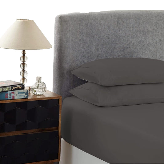 1500TC Cotton Blend Breathable Luxurious Ultra Soft Bed Sheet Set - Stone