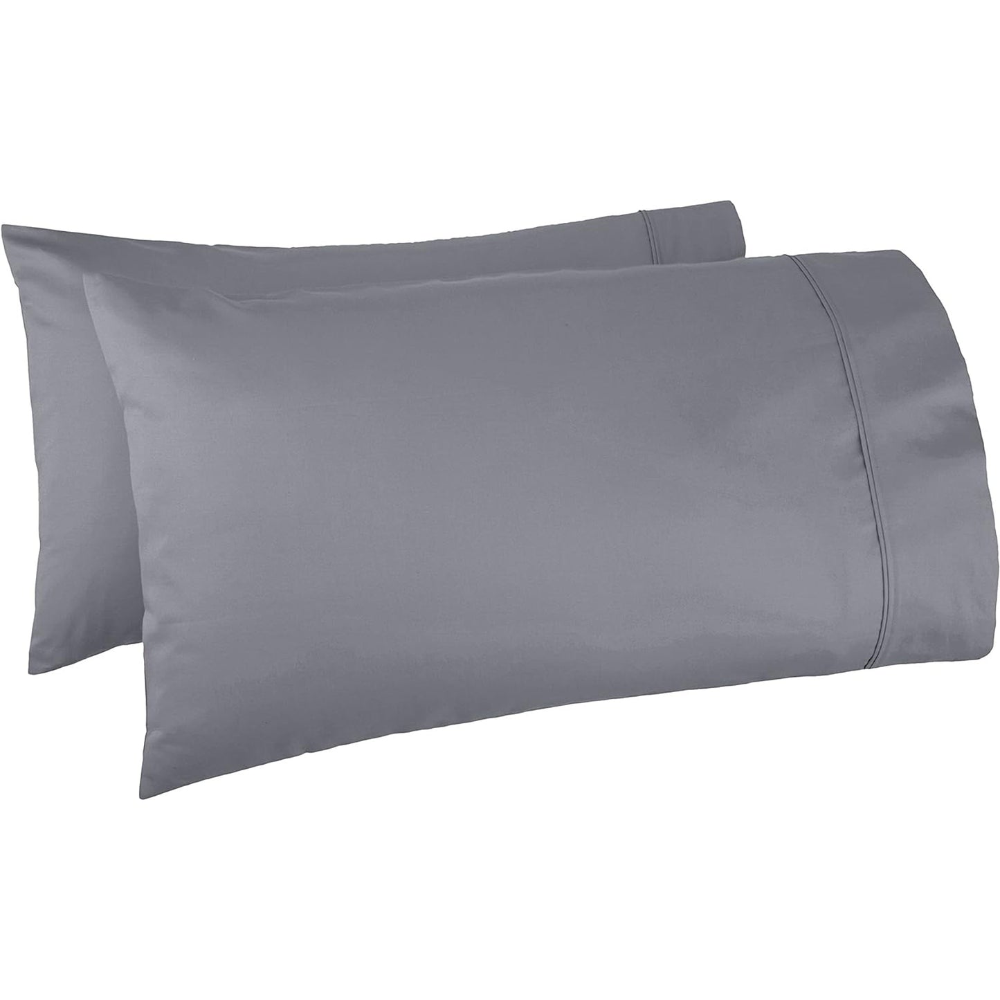 400 Thread Count Cotton Pillow Cases - Dark Grey