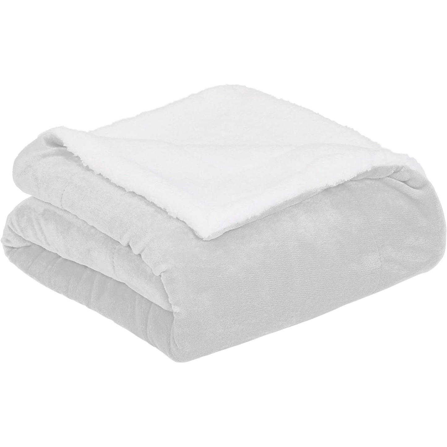 Ultra-Soft Micromink Sherpa Blanket - Grey