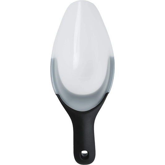Flexible Versatile Kitchen Scoop with Soft Handle - White