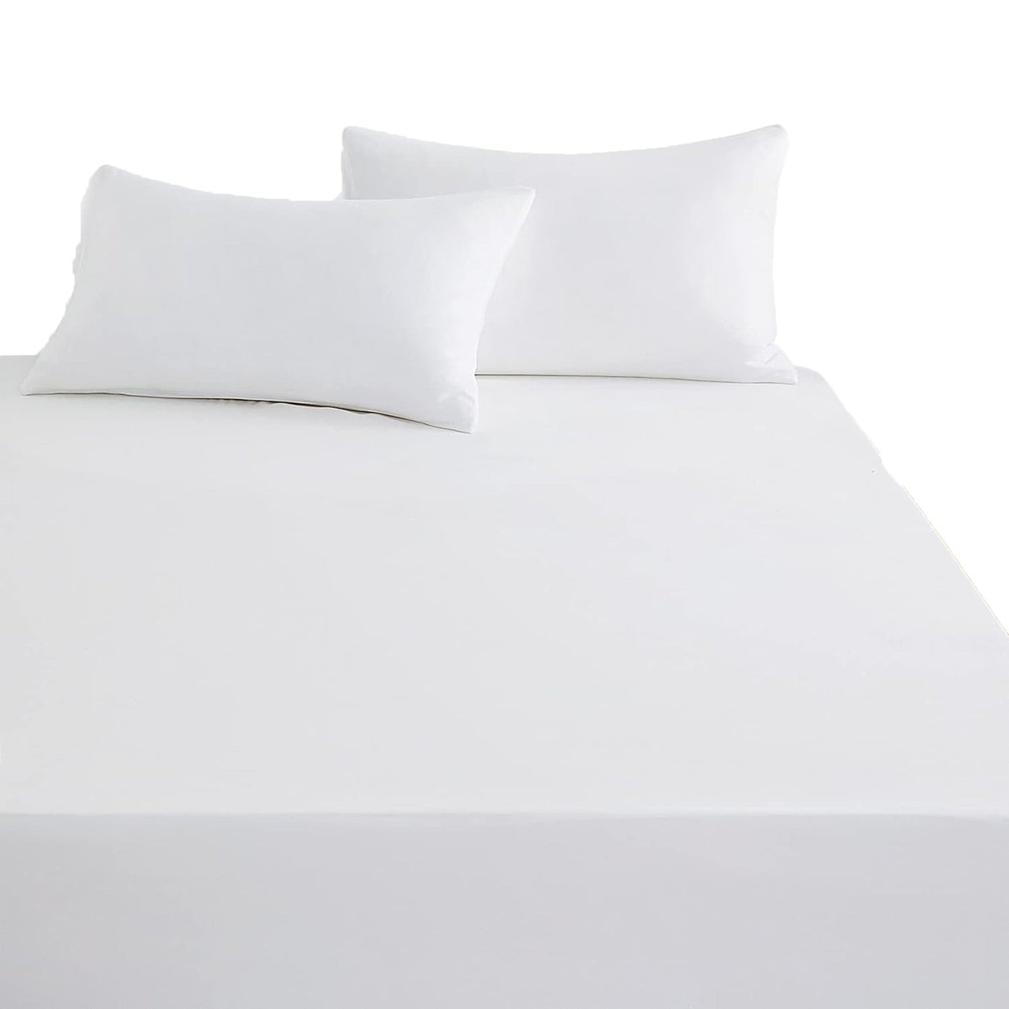 1000TC Ultra Soft Microfibre Extra Deep Fitted Sheet Set - White