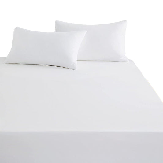 1000TC Ultra Soft Microfibre Extra Deep Fitted Sheet Set - White