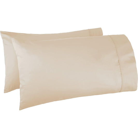 400 Thread Count Cotton Pillow Cases - Beige
