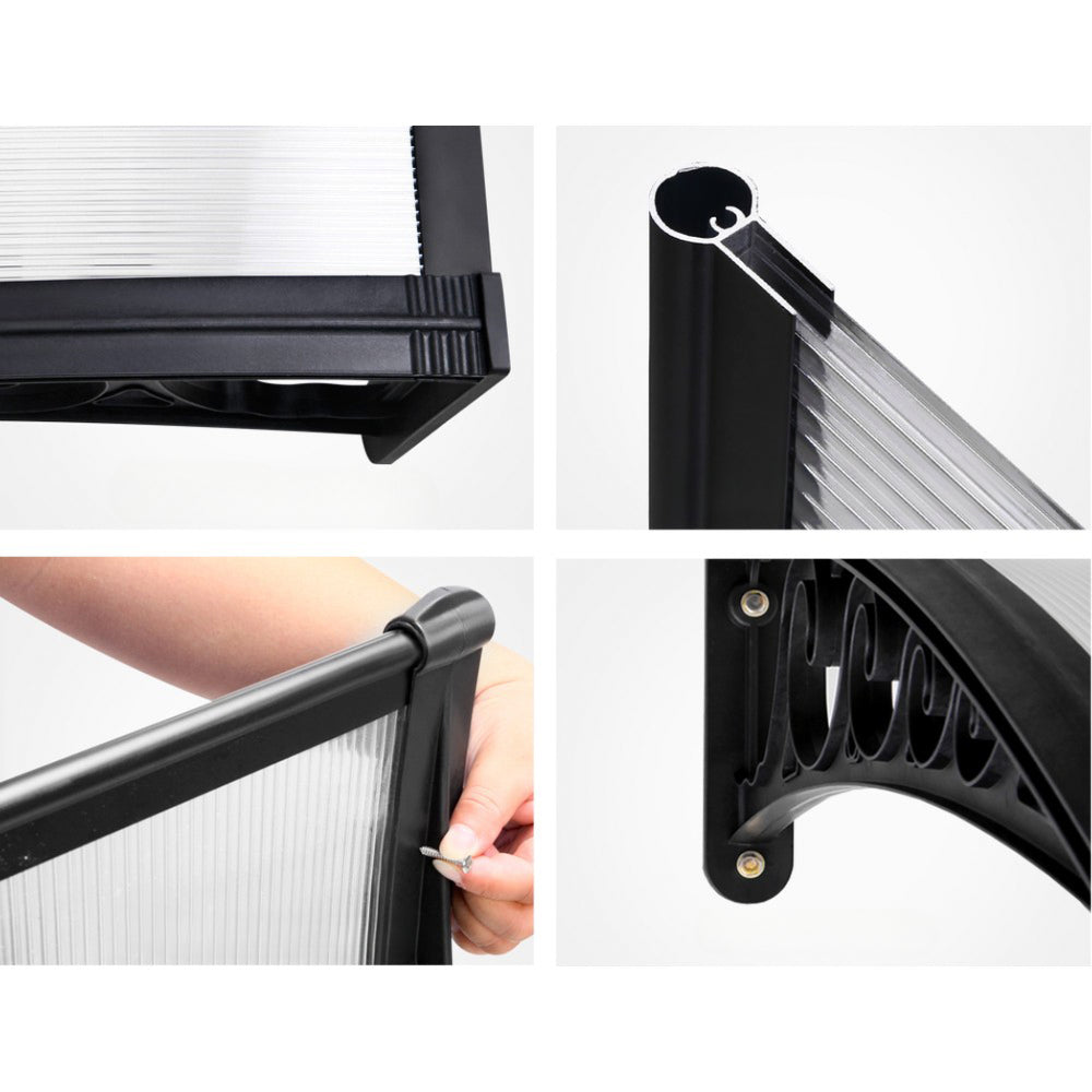 Window Door Awning DIY Patio Outdoor Sun Shield - 1x1.5m