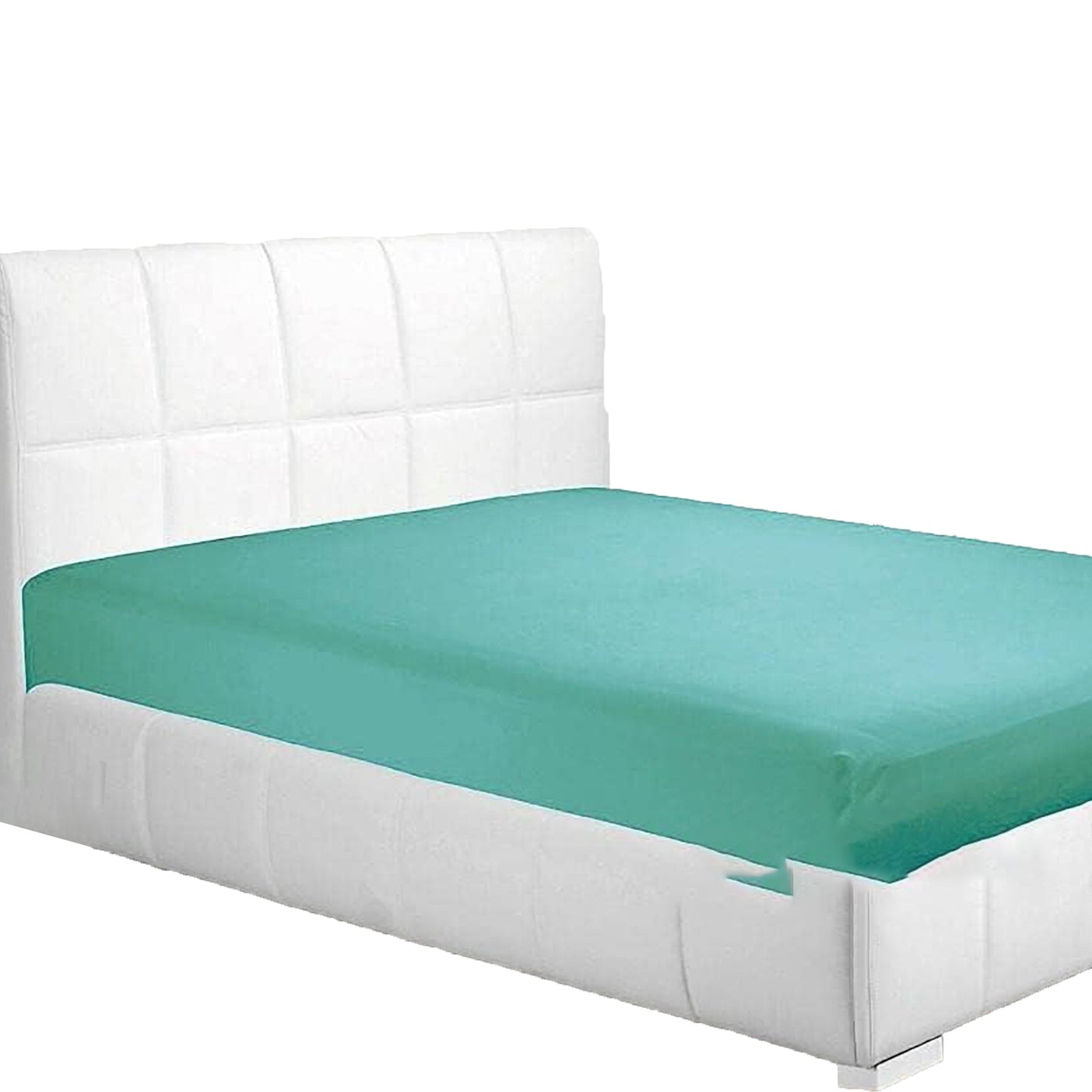 2000 TC Full Elastic Soft and Luxury Deep Pocket Fitted Bed Sheet - Ice Blue