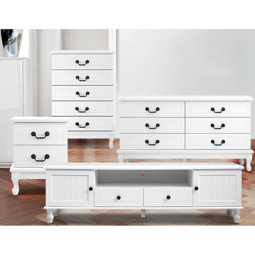 TV Cabinet Entertainment Unit Stand French Provincial Storage 160cm