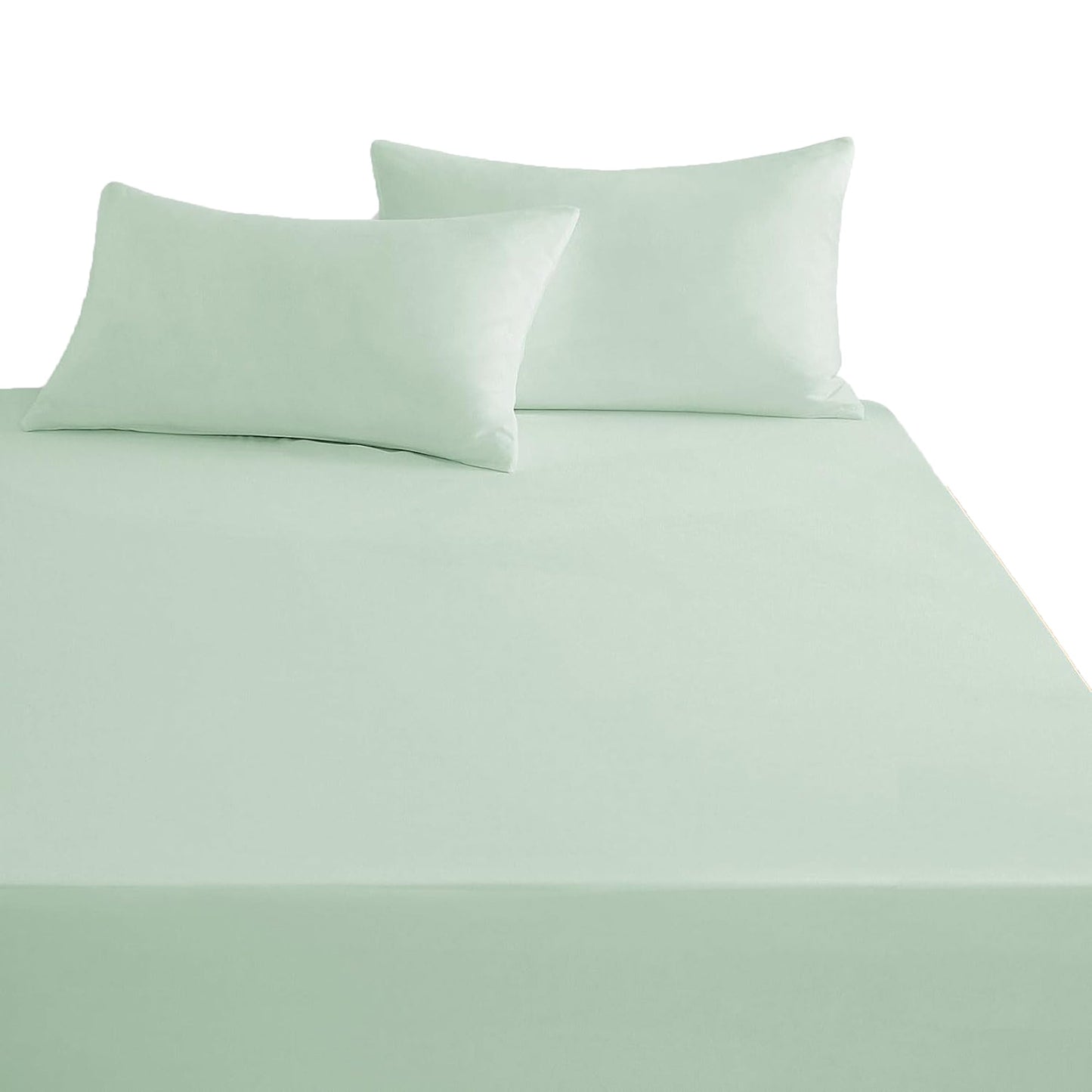 1000TC Ultra Soft Microfibre Extra Deep Fitted Sheet Set - Sage Green