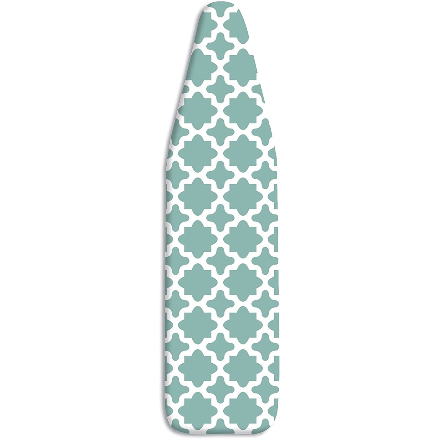 Elegant Iron Board Pad with Cotton Scorch Resistant Cover 15x84 Inches - Turquoise