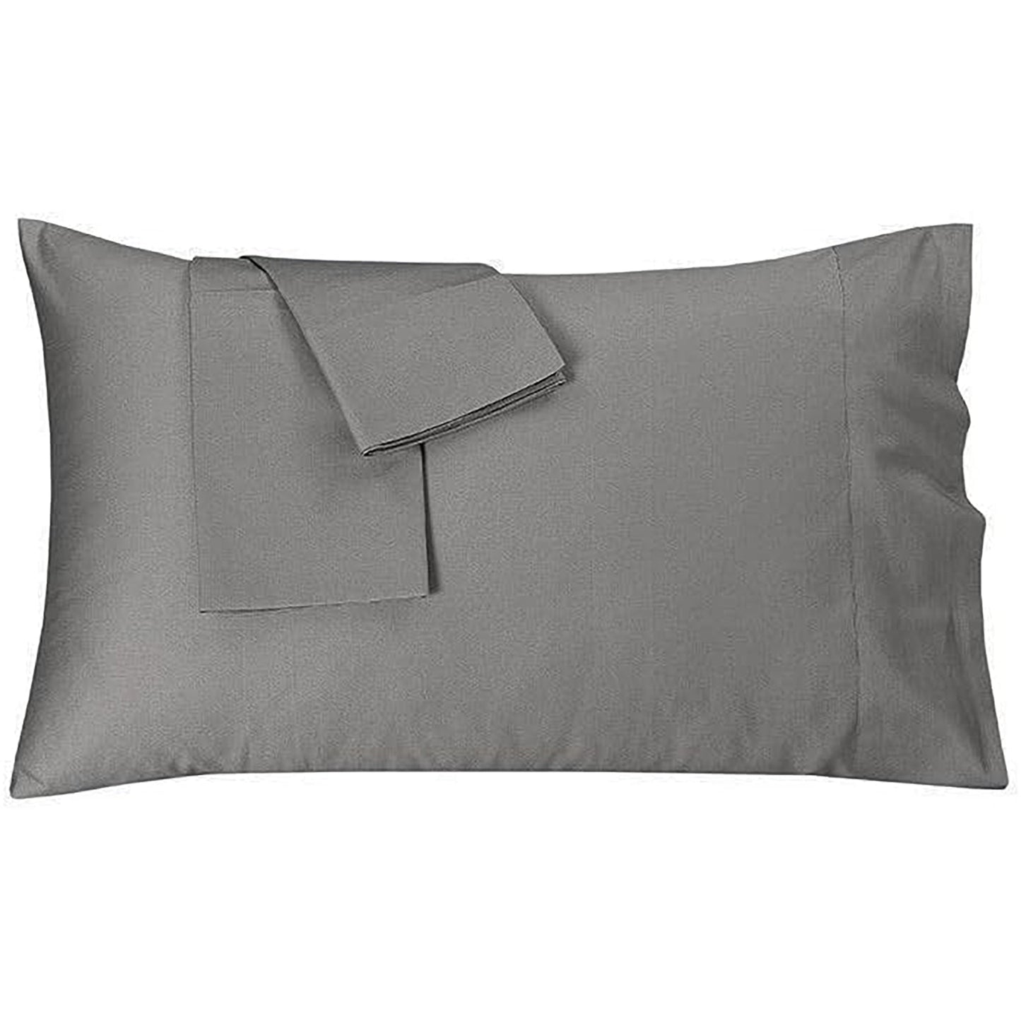 2-Piece 2000 Thread Count Egyptian Quality Microfibre Pillowcase - Grey