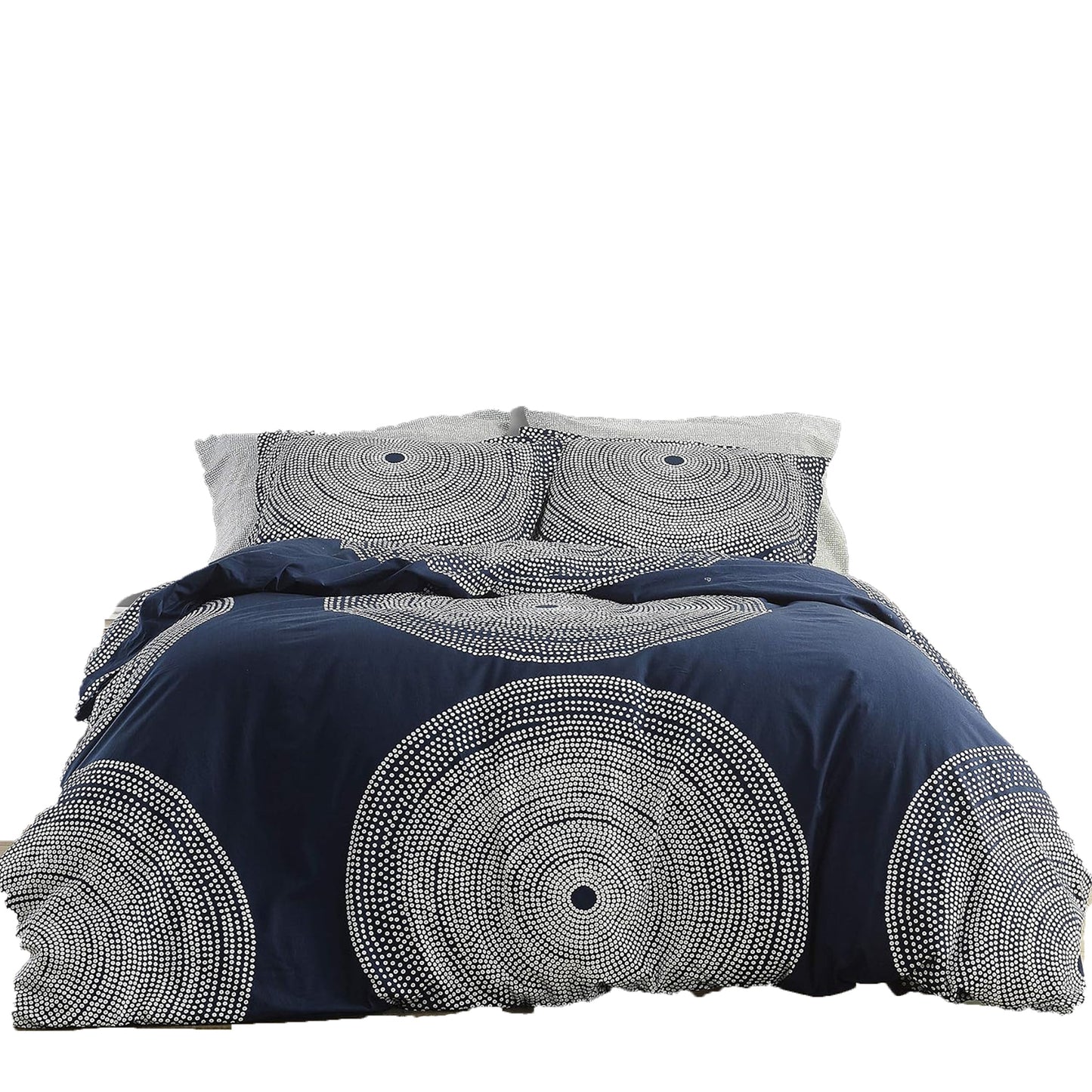 Smooth and Lightweight Cotton Percale Bed Sheet Set - Fokus Navy