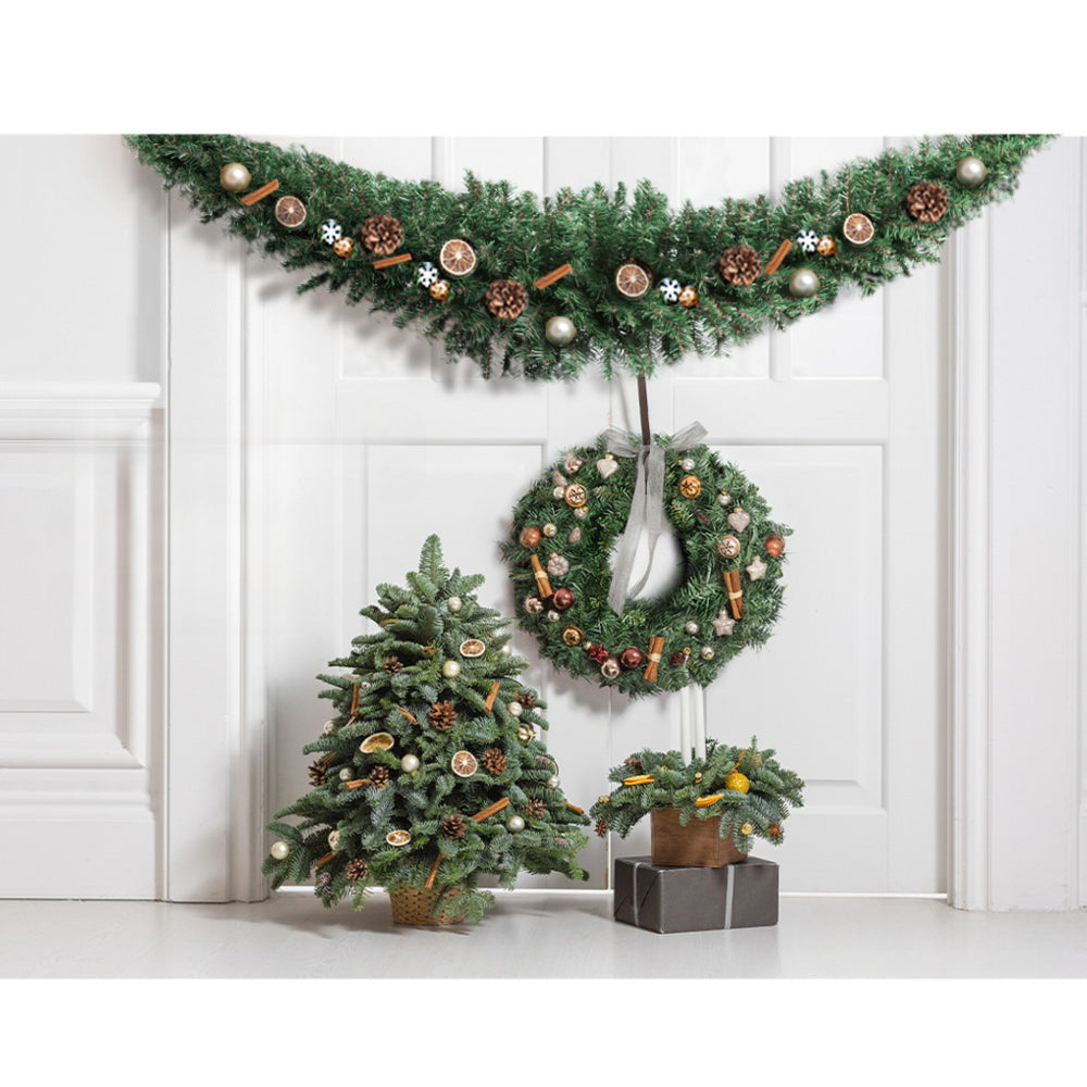 Christmas Garland Xmas Tree Decoration Green - 2.4m