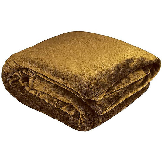 Single Bed Ultraplush Blanket - Tobacco